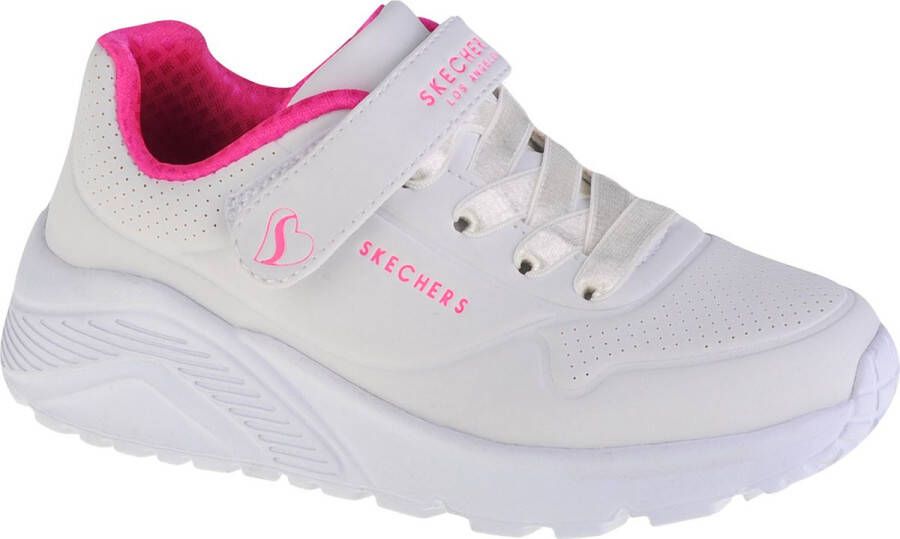 Skechers Uno Lite 310451L-WHP voor meisje Wit Sneakers Sportschoenen