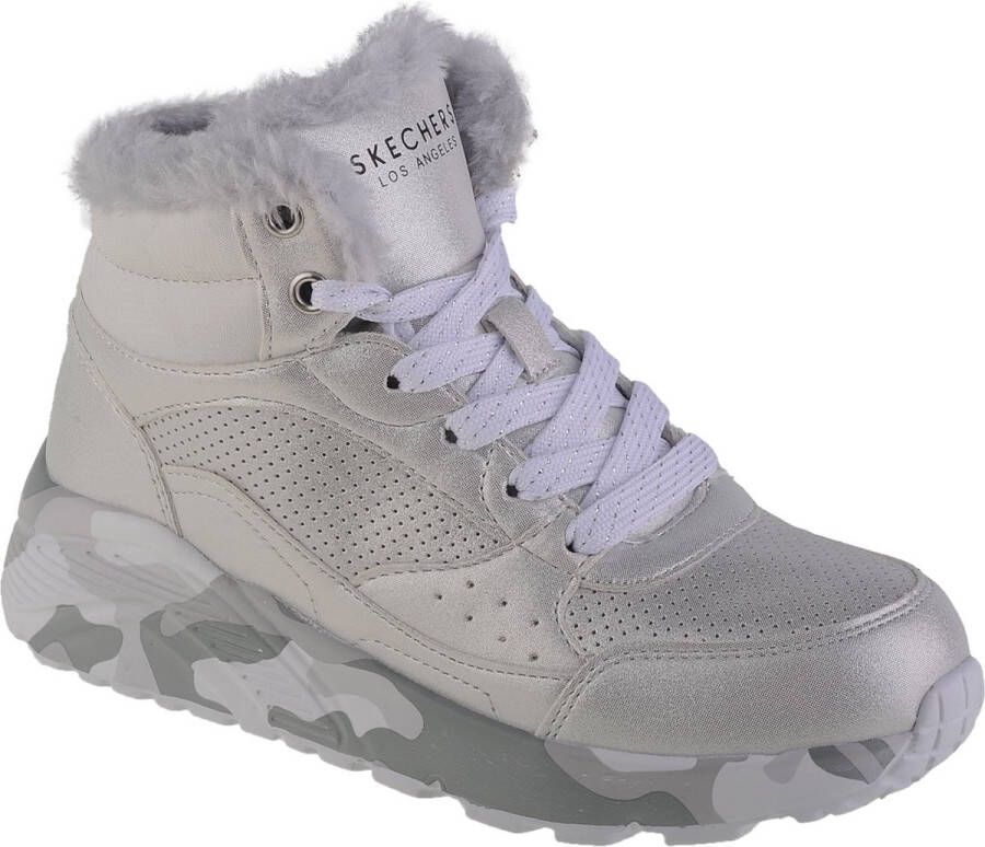 Skechers Uno Lite Camo Dazzle 310485L-SLGY voor meisje Zilver Sneakers