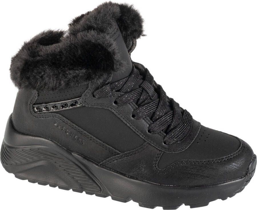 Skechers Uno Lite Comfurt Collar 310396L-BBK voor meisje Zwart Laarzen