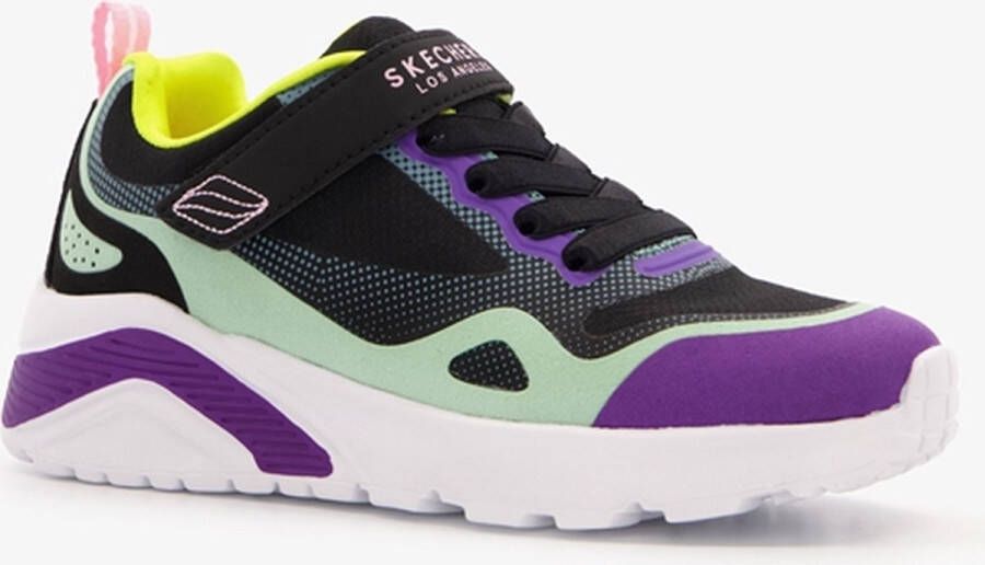 Skechers Uno Lite meisjes sneakers paars zwart Extra comfort Memory Foam