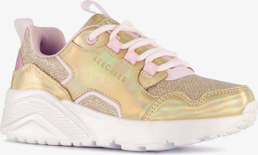 Skechers Uno Lite Metallic Pops Gold Multi sneaker Goud Extra comfort Memory Foam