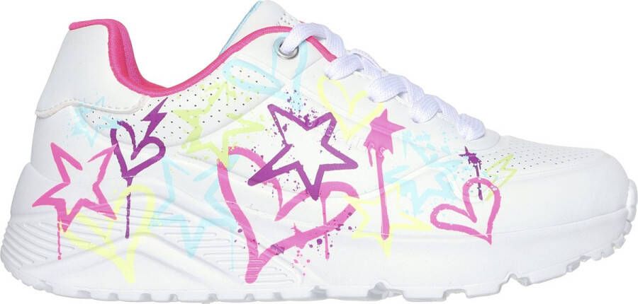 Skechers Uno Lite My Drip Meisjes Sneakers Wit Multicolour