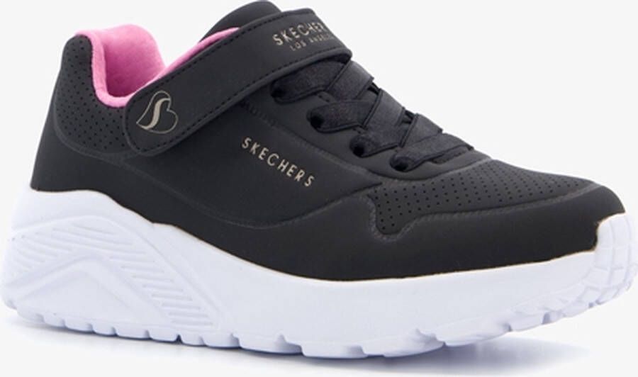 Skechers Uno Lite sneakers zwart Textiel