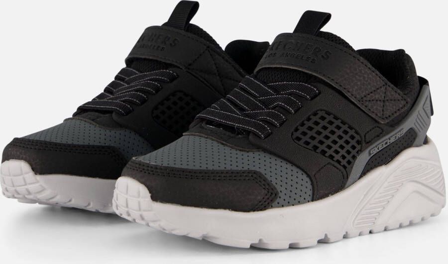 Skechers Uno Lite Gridstill jongens sneakers zwart Extra comfort Memory Foam