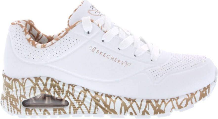 Skechers Uno Loving Love Dames Sneakers White