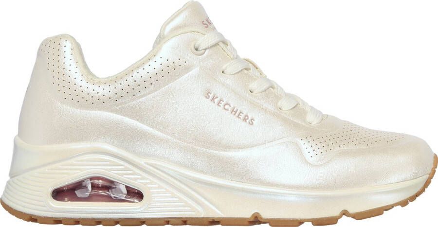 Skechers Uno Pearl Queen Dames Sneakers gebroken wit