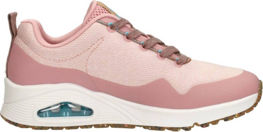 Skechers Uno Pla-Knit Sneakers Laag roze