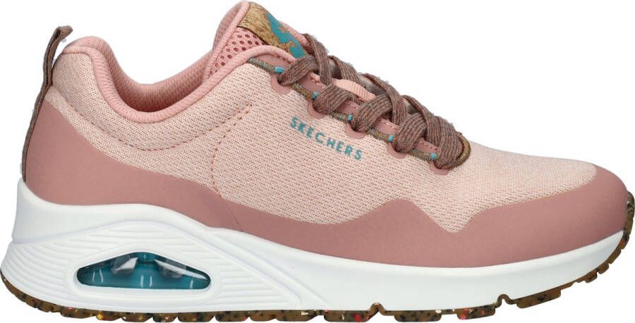 Skechers Uno Pla-Knit Sneakers Laag roze