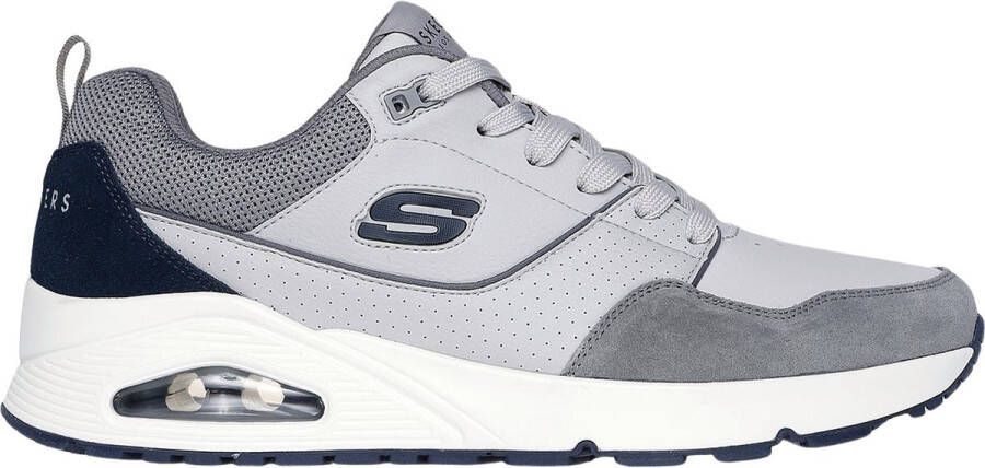 Skechers Uno Retro One Heren Sneakers Grijs