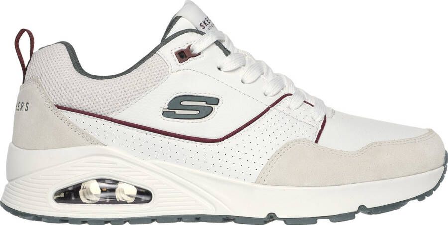 Skechers Uno Retro One Heren Sneakers Wit Grijs