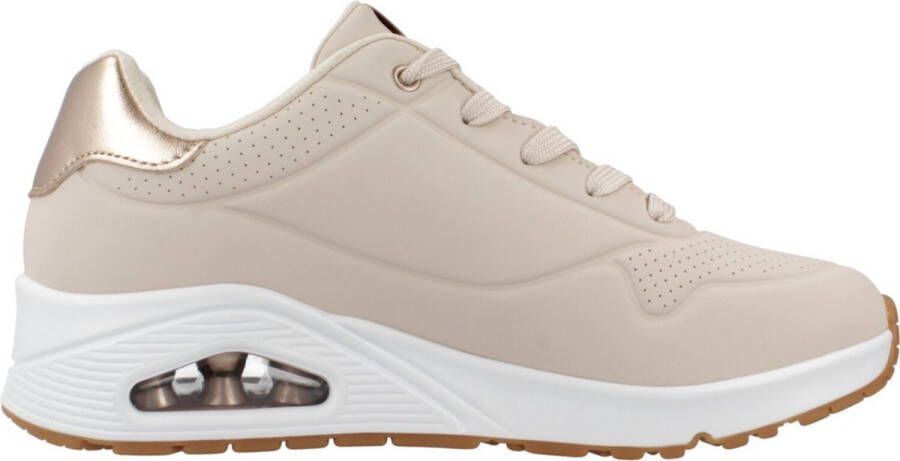 Skechers Sneakers Uno vrijetijdsschoen lage schoen veterschoen met metallic-inzet