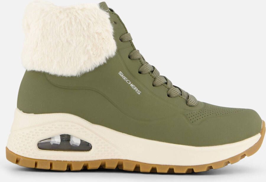 Skechers Uno Rugged Fall Air Dames Laarzen Olijfgroen