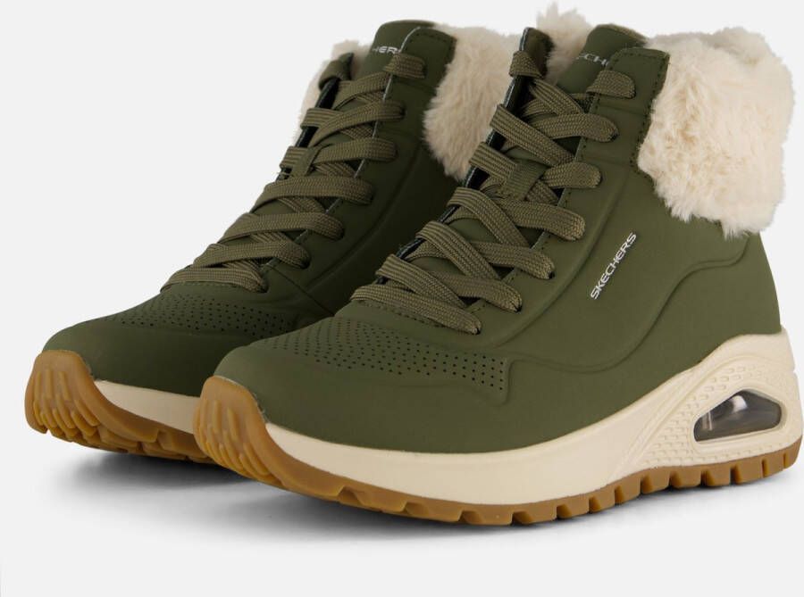 Skechers Uno Rugged Fall Air Dames Laarzen Olijfgroen