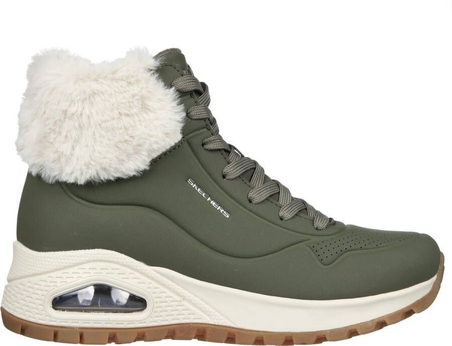 Skechers Uno Rugged Fall Air Dames Laarzen Olijfgroen