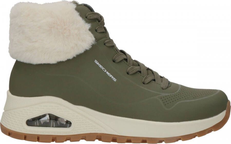 Skechers Uno Rugged Fall Air Dames Laarzen Olijfgroen