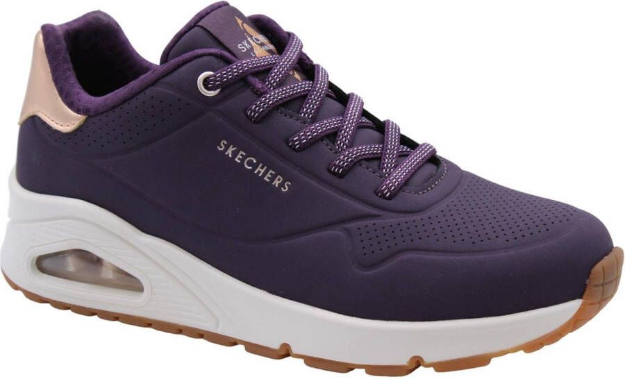 Skechers Sneaker 155196 DKPR UNO-SHIMMER AWAY Donkerpaars