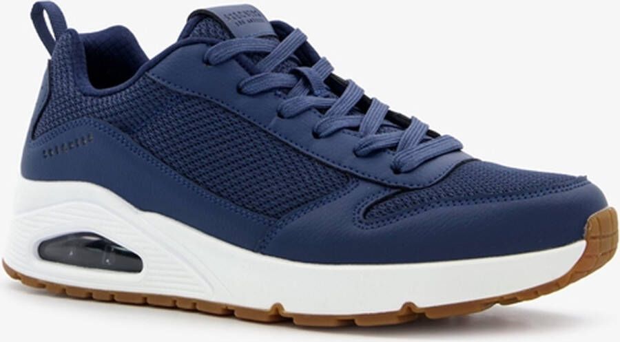 Skechers Uno Fastime sneakers blauw Imitatieleer