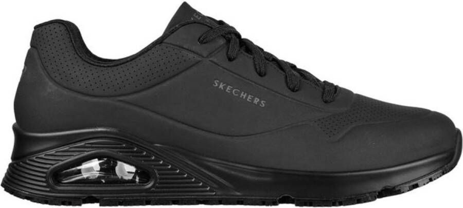 Skechers Work Relaxed Fit Uno Slipresistant Sutal sneaker Black Heren