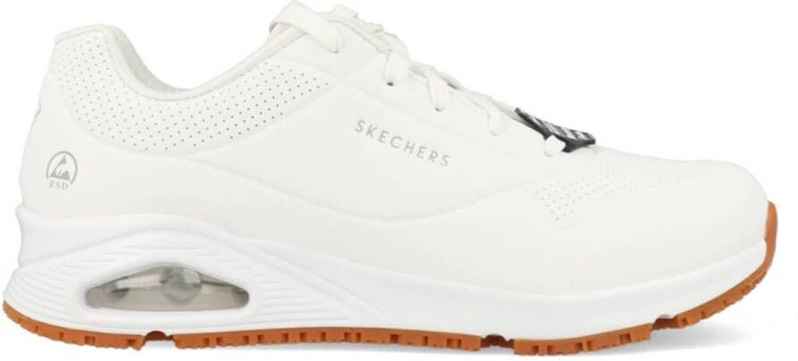 Skechers Work Relaxed Fit Uno Slipresistant Sutal sneaker White Heren