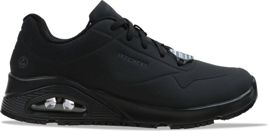 Skechers Work Uno Slipresistant Sneaker Vrouwen Zwart