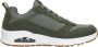 Skechers Uno Stacre Heren Sneakers Olijfgroen - Thumbnail 1