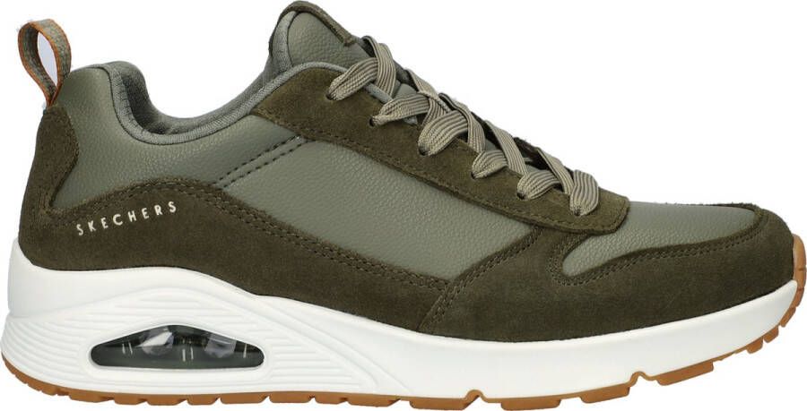 Skechers Uno Stacre Heren Sneakers Olijfgroen - Foto 1