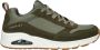 Skechers Uno Stacre Heren Sneakers Olijfgroen - Thumbnail 1