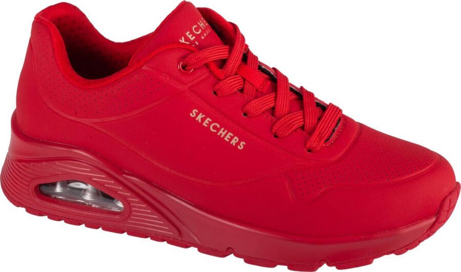 Skechers Uno-Stand on Air 73690-RDS Vrouwen Rood Sneakers