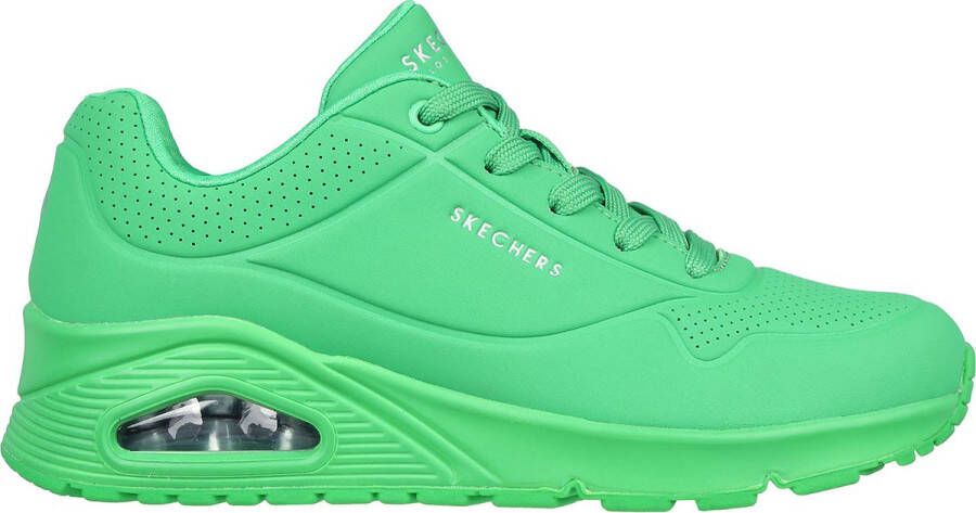 Skechers Sneakers Street Uno Stand on Air in eenvoudige look vrijetijdsschoen halfschoen veterschoen