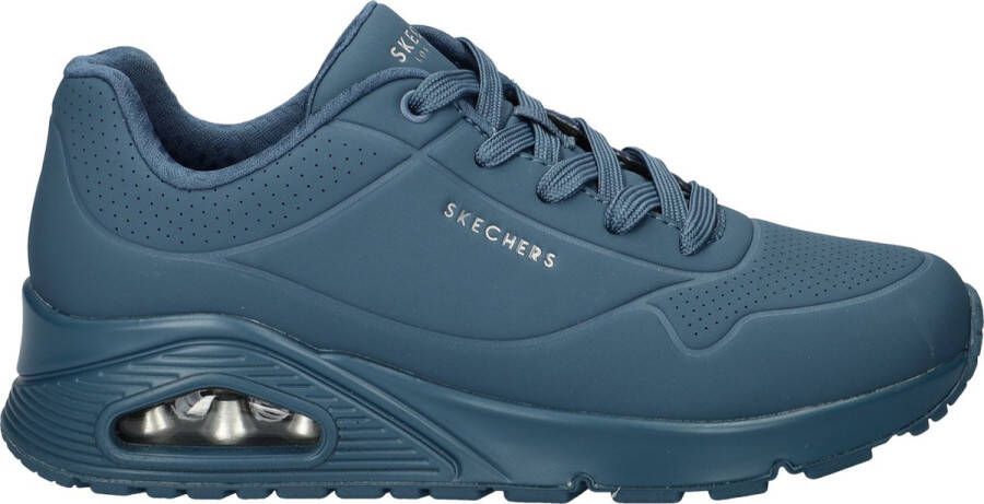 Skechers Sneakers met sleehak Uno Stand on Air met fijne perforatie vrijetijdsschoen halfhoge schoen veterschoen