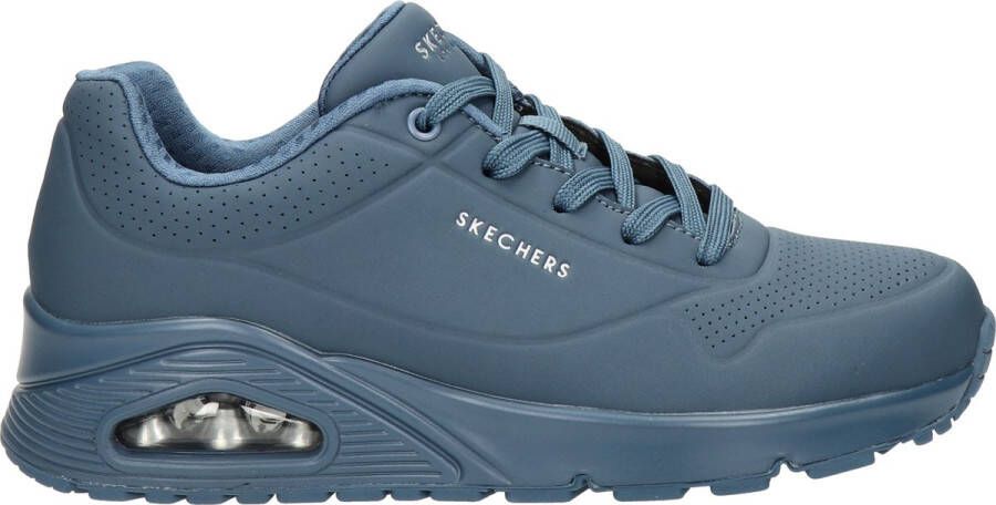 Skechers Sneakers met sleehak Uno Stand on Air met fijne perforatie vrijetijdsschoen halfhoge schoen veterschoen