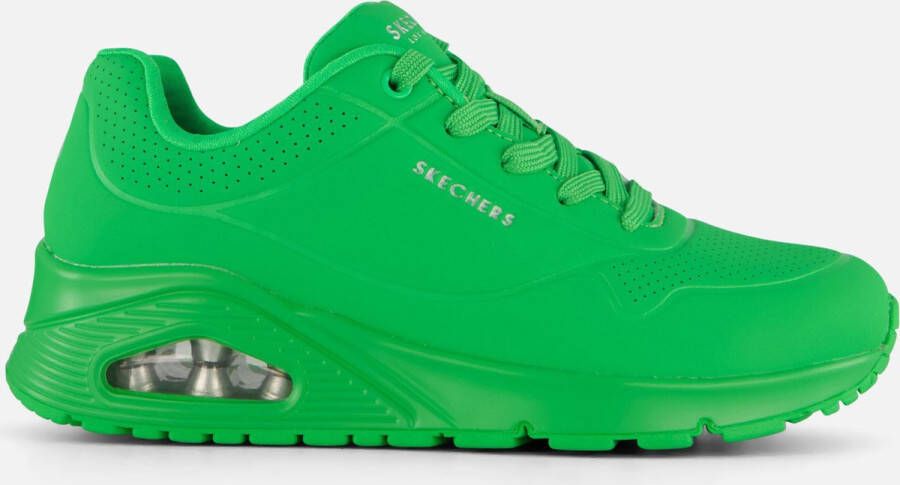 Skechers Sneakers Street Uno Stand on Air in eenvoudige look vrijetijdsschoen halfschoen veterschoen