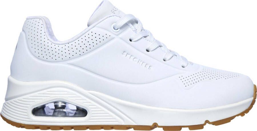 Skechers Lucht Stand Sneaker Comfortabel Wit Synthetisch White Dames