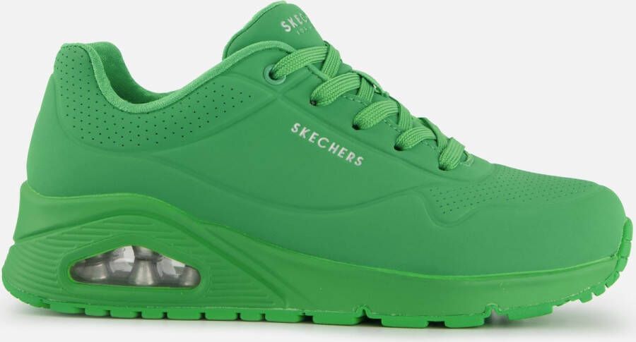 Skechers Sneakers Street Uno Stand on Air in eenvoudige look vrijetijdsschoen halfschoen veterschoen