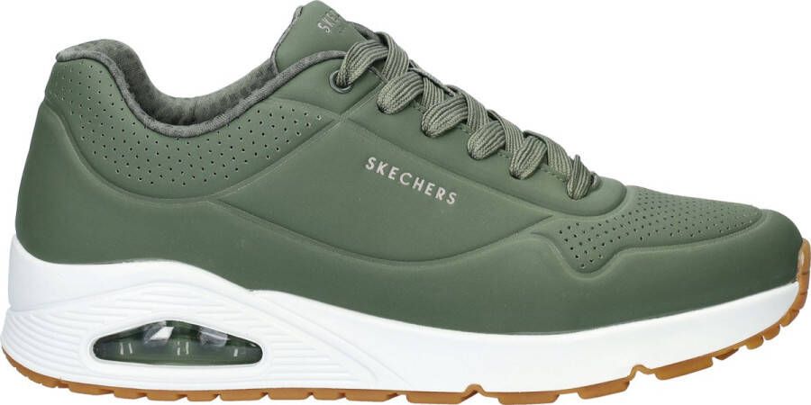 Skechers Uno Stand On Air Heren Sneakers Olijfgroen