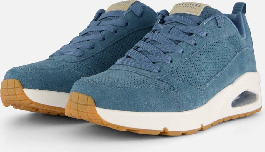 Skechers Uno Stand On Air sneakers blauw Suede Heren