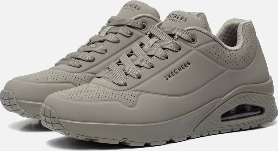 Skechers Air Stand Sneaker Grijs Groen Gray Heren