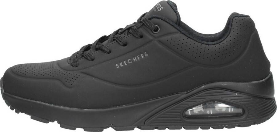 Skechers Sneakers met sleehak Uno Stand on Air met fijne perforatie vrijetijdsschoen lage schoen veterschoen - Foto 2