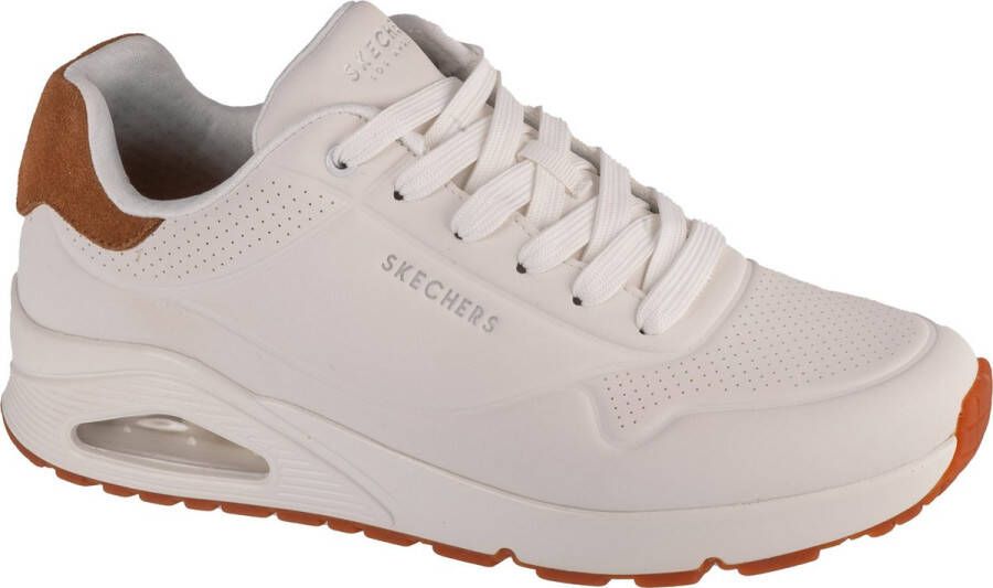 Skechers Uno Suited On Air 183004-WHT Mannen Wit Sneakers