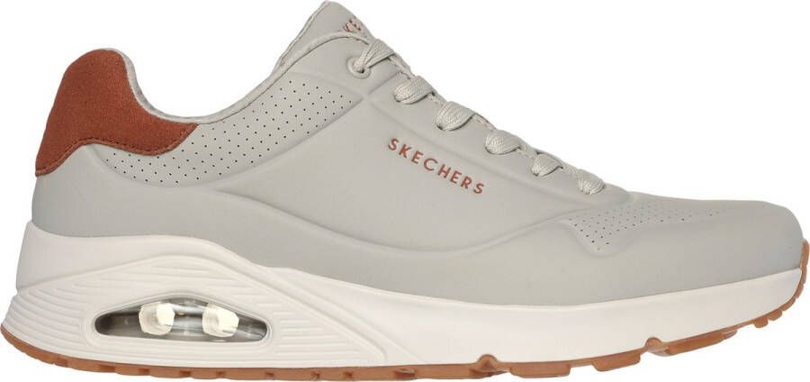 Skechers Uno Suited On Air Heren Sneakers Crème