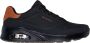 Skechers Uno Suited On Air Heren Sneakers Zwart - Thumbnail 1