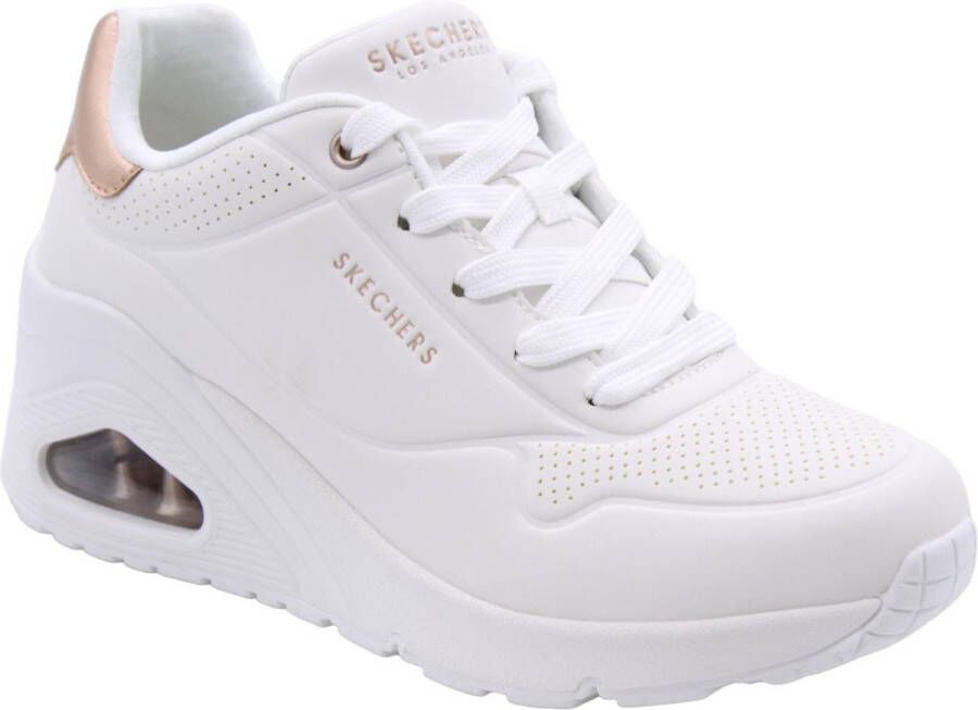 Skechers Mode Sleehak Sneaker met Luchtkussen White Dames