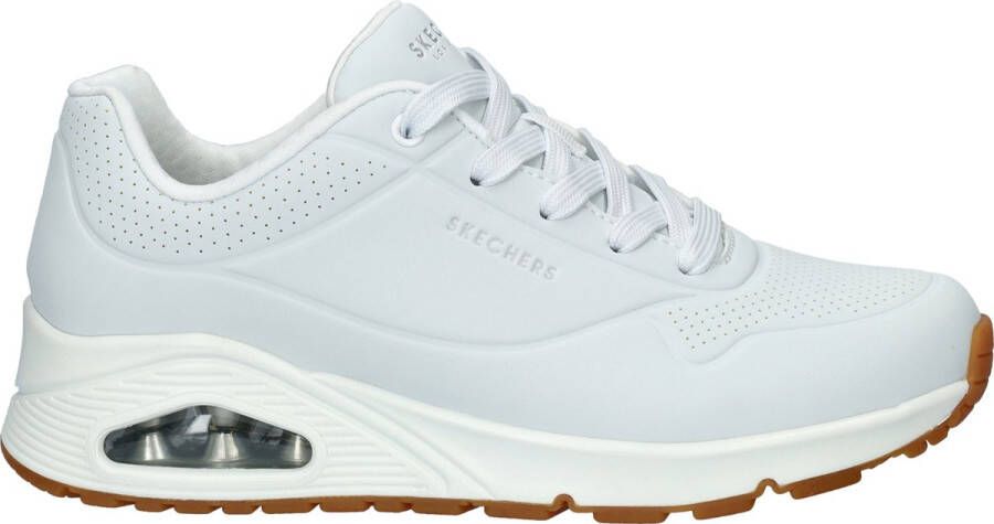 Skechers Uno Wide dames sneaker Wit