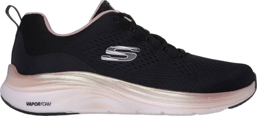 Skechers Vapor Foam Midnight Glimmer Dames Instappers Zwart