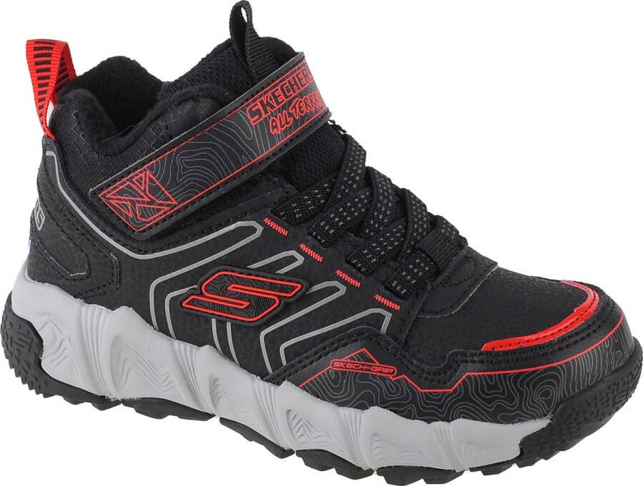 Skechers Velocitrek Combex 406422L-BKRD voor een jongen Zwart Trekkingschoenen