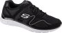 Skechers Verse Flash Point 58350-BKW Mannen Zwart Sneakers Sportschoenen - Thumbnail 9