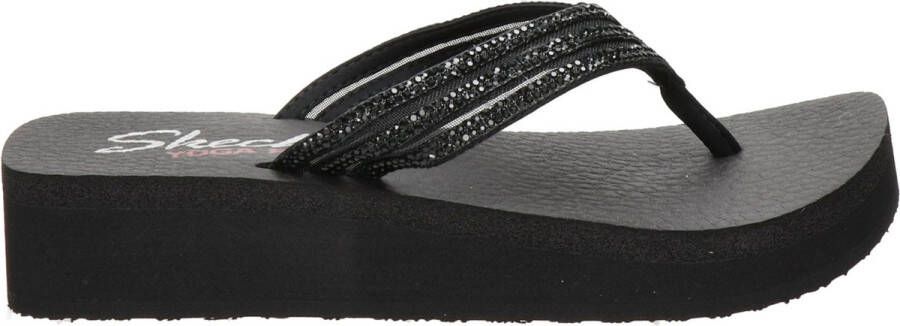 Skechers Vinyasa dames slipper Zwart multi