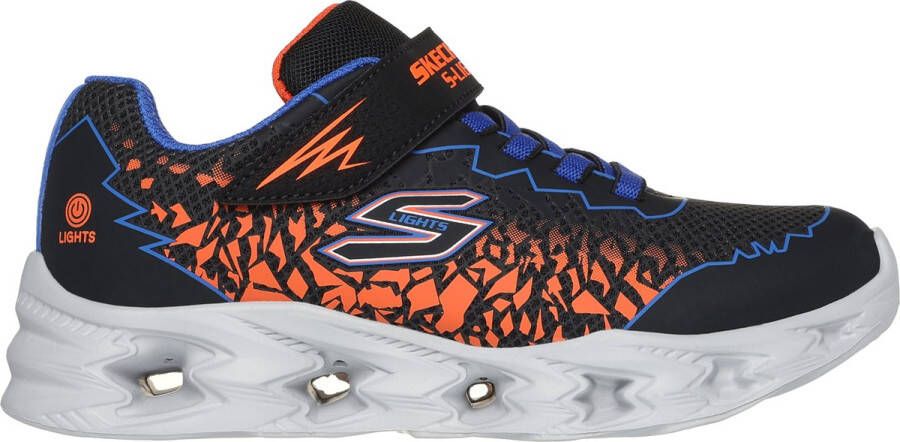 Skechers Vortex 2.0 Zorento Sneakers Zwart Blauw Oranje