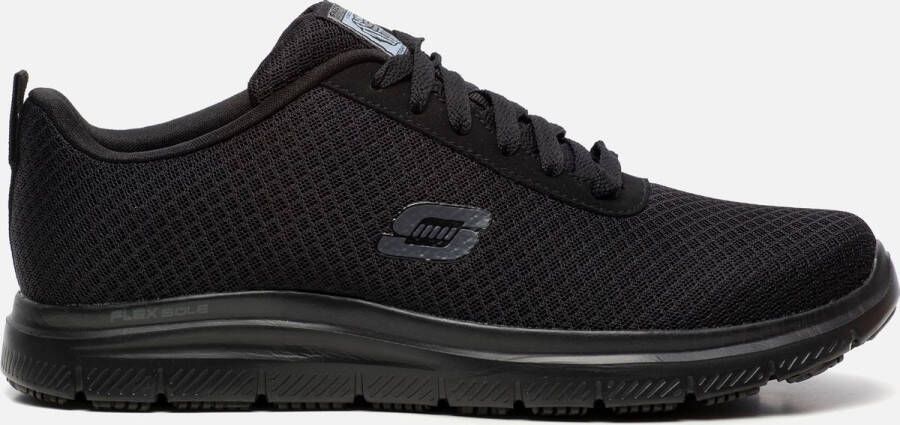 Skechers Work Relaxed Fit sneakers zwart Textiel