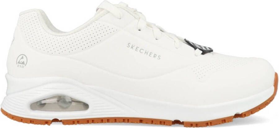 Skechers Work Relaxed Fit Uno Slipresistant Sutal sneaker White Heren